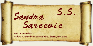 Sandra Šarčević vizit kartica